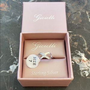 Gioielli Sterling Silver Infinity Ring